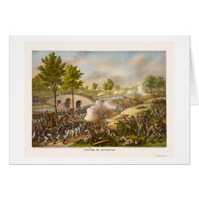 Battle of Antietam Showing General McClellan 1862 Cards by lc_civilwar