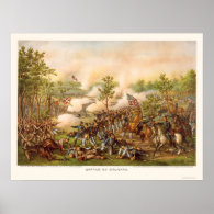 Battle of Atlanta by Kurz and Allison 1864 Poster