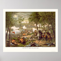 Battle of Chancellorsville by Kurz & Allison 1863 Posters