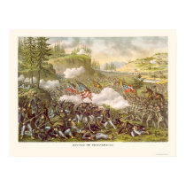 Battle of Chickamauga by Kurz and Allison 1863 posters