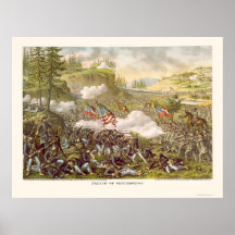 Battle of Chickamauga by Kurz and Allison 1863 Posters