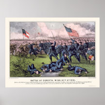 Battle of Corinth by  1862 Poster