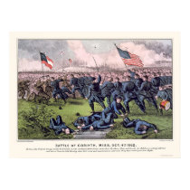 Battle of Corinth by Currier and Ives 1862 posters