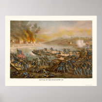 Battle of Fredericksburg by Kurz and Allison 1862 Print