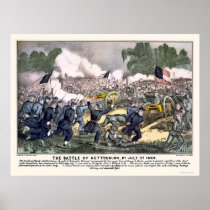 Battle of Gettysburg by  1863 Posters