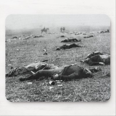 Battle of Gettysburg ~ Harvest of Death July 1863 Mousepad by fotoshoppe