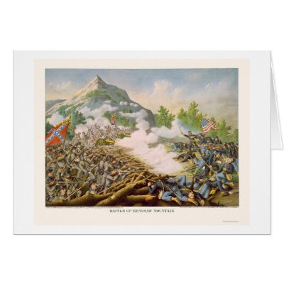 Battle of Kenesaw Mountain by Kurz & Allison 1864 Cards by lc_civilwar
