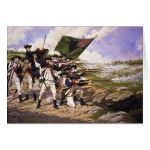 Battle of Long Island by Domenick D'Andrea Greeting Cards