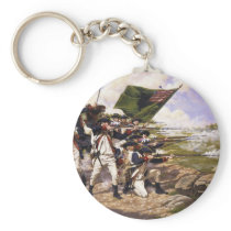 Battle of Long Island by Domenick D'Andrea Key Chain
