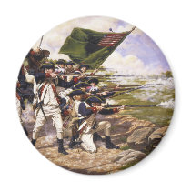 Battle of Long Island by Domenick D'Andrea Fridge Magnets