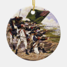 Battle of Long Island by Domenick D'Andrea Christmas Ornaments