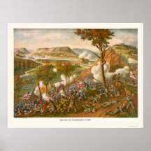 Battle of Missionary Ridge by Kurz & Allison 1863 Posters