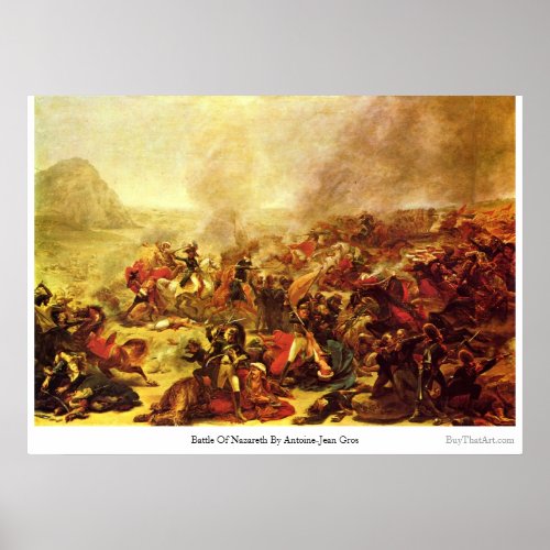 Battle Of Nazareth By Gros Antoine-Jean Print