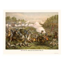Battle of Opequan by Kurz and Allison 1864 posters