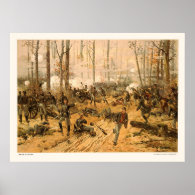 Battle of Shiloh by Thure de Thulstrup 1888 Poster
