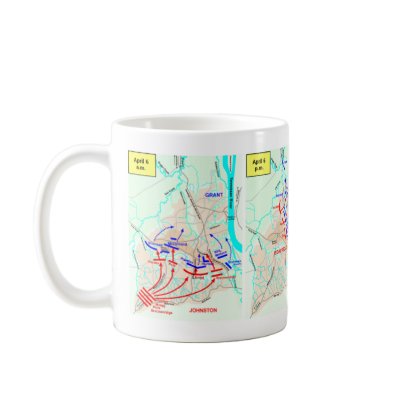 Battle of Shiloh map cup Coffee Mug by hjespersen