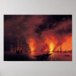 Battle of Sinop at Night Poster