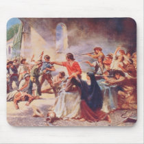 Battle of the Alamo by Percy Moran Mouse Pads