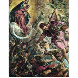 Battle Of The Archangel Michael With Satan By Tint Acrylic Cut Out