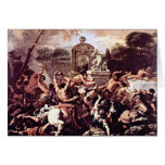 Battle Of The Centaurs And Lapiths By Ricci Greeting Cards