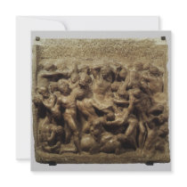 Battle of the Lapiths and Centaurs by Michelangelo Invitation