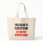 BATTLE OF THE MINDS CANVAS BAG