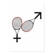 Battle of the Sexes Tennis Business Cards