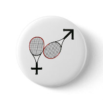 Battle of the Sexes Tennis Pin