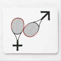 Battle of the Sexes Tennis Mousepad