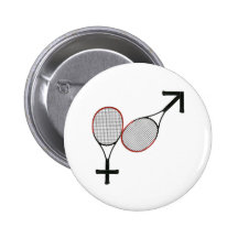 Battle of the Sexes Tennis Pin