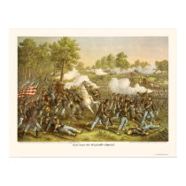 Battle of Wilson's Creek by Kurz and Allison 1861 posters