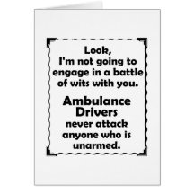 Battle of Wits Ambulance Driver Cards