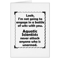 Battle of Wits Aquatic Scientists Card