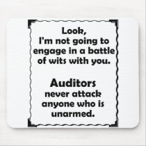 Battle of Wits Auditor Mousepad