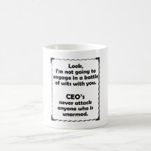 Battle of Wits CEO Mugs
