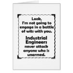 Battle of Wits Industrial Engineer Greeting Cards