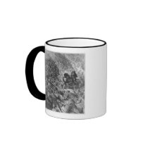 Battle scene, illustration from 'Orlando Furioso' Mug