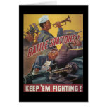 Battle Stations World War 2 Greeting Cards