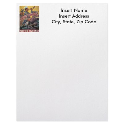 Battle Stations World War 2 Customized Letterhead by worldwar2gifts
