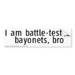 Battle-tested Bayonets Bumper Sticker