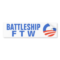 Battleship For The Win Obama 2012 bumper stickers