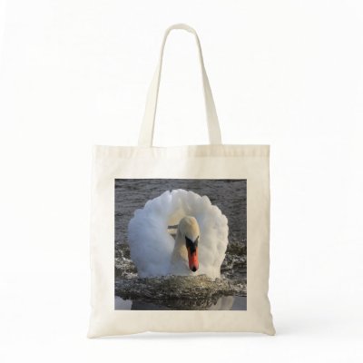 Battleship Swan Tote Bag by Welshpixels