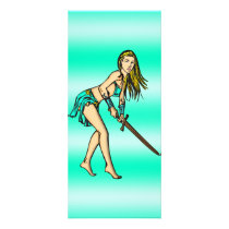 Battling Amazon Women Customized Rack Card