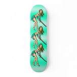 Battling Amazon Women Skateboard Deck