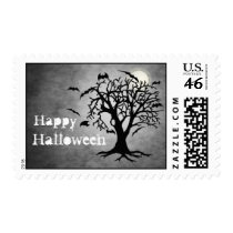 Batty Chilling Silver Moon Halloween Postage
