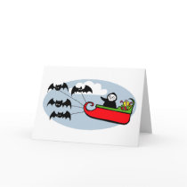 Batty Christmas Sleigh cards