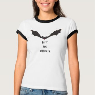 Batty For Halloween Scary Vampire Bat shirt