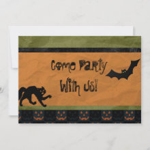 Batty Halloween Party Invitation