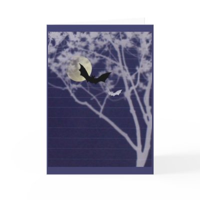 Batty Moon Tree Card by mmargot