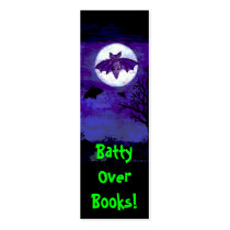 Batty Over Books! Bookmark business cards